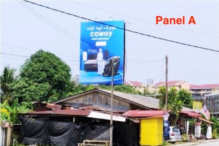 2 Sided Vertical Unipole Billboard at Jalan Tok Ku, Kuala Terengganu, Terengganu