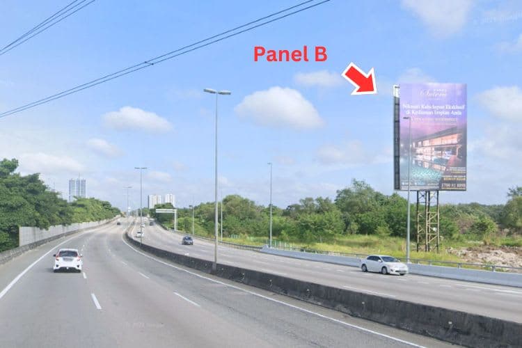 2 Sided Vertical Unipole Billboard at EDL Highway KM5.6, Johor Bahru, Johor (near Mid Valley Southkey)