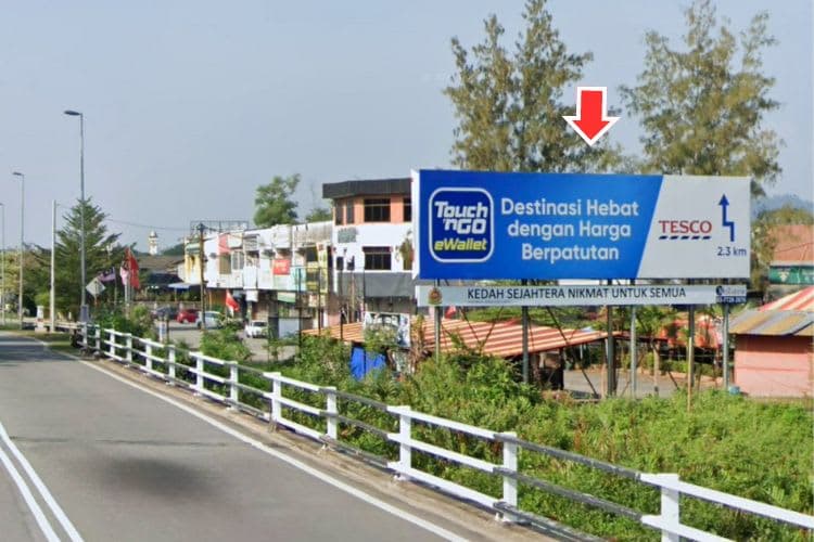 1 Panel Free Standing Billboard at Jalan Pengkalan, Sungai Petani, Kedah (near Billion at center of Sungai Petani)