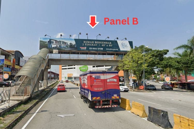 2 Sided Overhead Bridge Billboard at Pusat Bandar Rawang, Rawang, Selangor