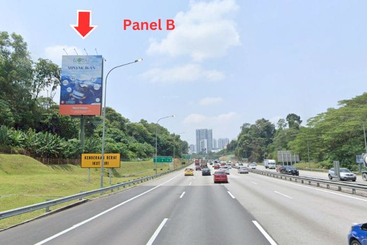 2 Sided Vertical Unipole Billboard at NKVE KM18.5, Petaling Jaya, Selangor