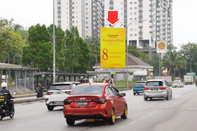 1 Panel Vertical Minipole Billboard at Persiaran Surian, Kota Damansara, Petaling Jaya, Selangor
