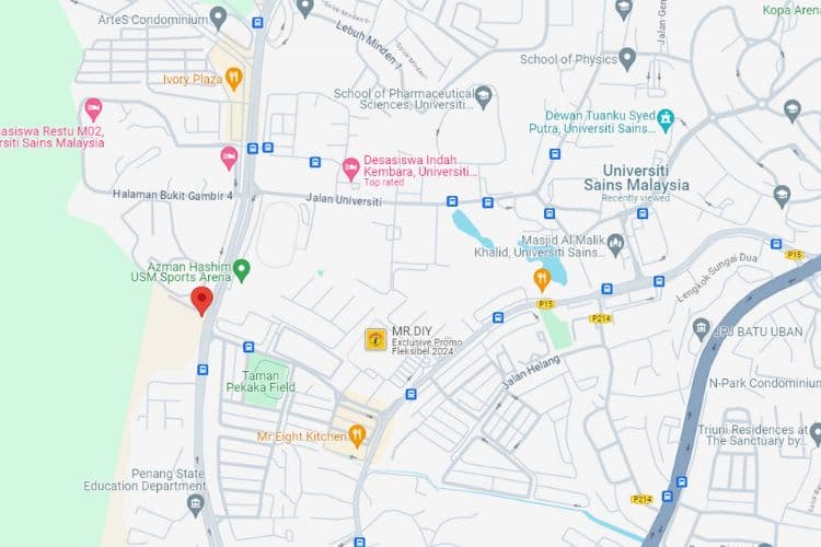 Map - Free Standing Billboard at P227 Jalan Bukit Gambir, Gelugor, Penang (at T-Junction [B])
