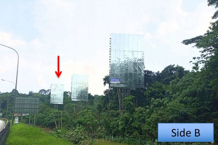 2 Sided Vertical Unipole Billboard at NSE KM457.7, Kota Damansara, Petaling Jaya, Selangor
