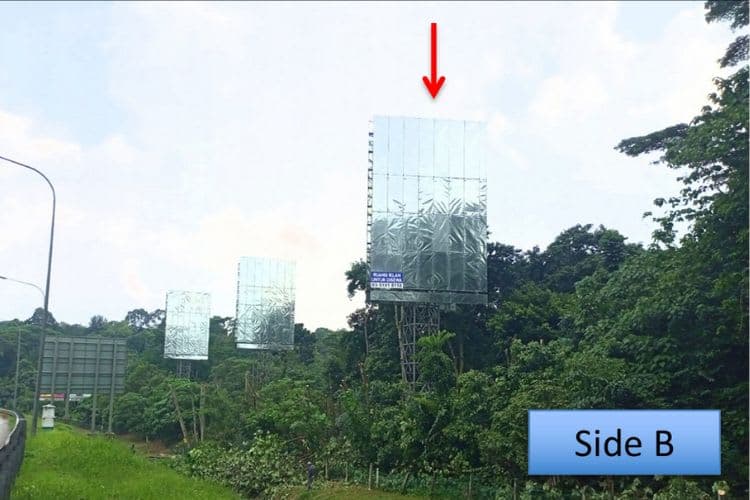 2 Sided Vertical Unipole Billboard at NSE KM457.5, Kota Damansara, Petaling Jaya, Selangor
