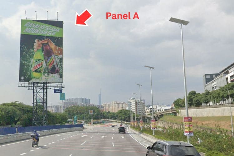 2 Sided Vertical Unipole Billboard at SALAK Highway, Petaling Jaya, Selangor (Behind Bandar Tun Razak LRT Station)