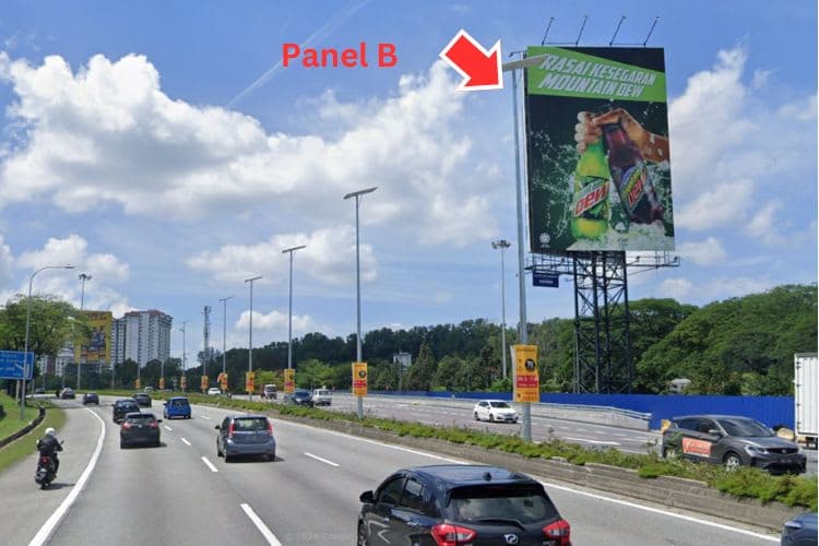 2 Sided Vertical Unipole Billboard at SALAK Highway, Petaling Jaya, Selangor (Behind Bandar Tun Razak LRT Station)