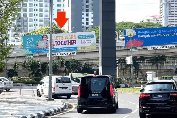 1 Sided Overhead Bridge Billboard at Jalan Bangsar, Kuala Lumpur (near Bangsar LRT Station)