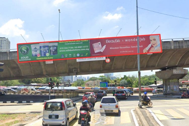 1 Sided Overhead Bridge Billboard at Jalan Segambut / Jalan Tuanku Abdul Halim flyover, Kuala Lumpur