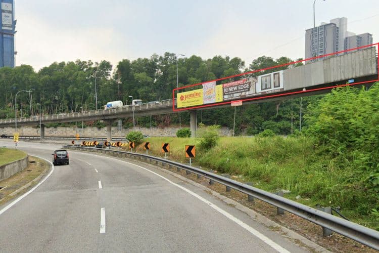 1 Sided Overhead Bridge Billboard at LDP Highway / Jalan Kuala Selangor, Sri Damansara, Sungai Buloh, Selangor