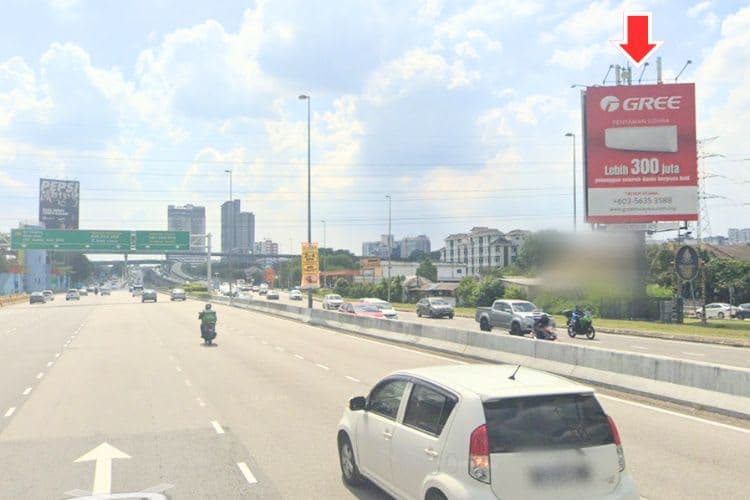 1 Panel Vertical Minipole Billboard at NPE KM 1.4, Bandar Sunway, Petaling Jaya, Selangor (near Bandar Sunway) (B)