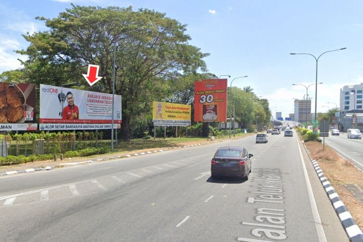 1 Panel Free Standing Billboard at Darul Aman Highway / Jalan Tambang Badak, Alor Setar, Kedah (Infront Aman Central Mall)