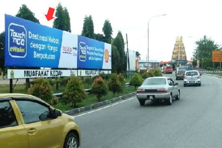 1 Panel Free Standing Billboard at Roundabout Jitra / Jalan Jitra, Jitra, Kubang Pasu, Kedah (near Jitra Hospital)