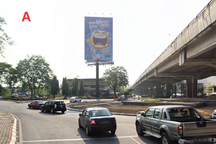2 Sided Vertical Unipole Billboard at Bulatan Telok Wajah, Alor Setar, Kedah (interchange Jalan Stadium & Jalan Teluk Wanjah)