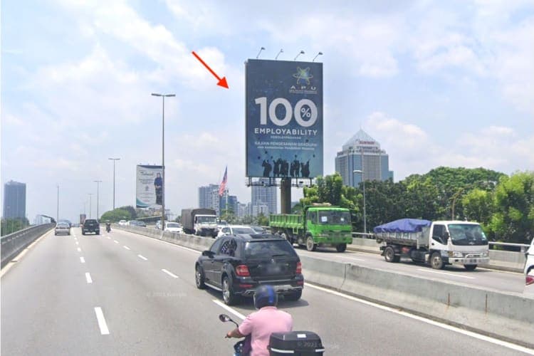 1 Sided Vertical Unipole Billboard at LDP Sunway, Sunway, Selangor (beside Mentari Business Park) (B)