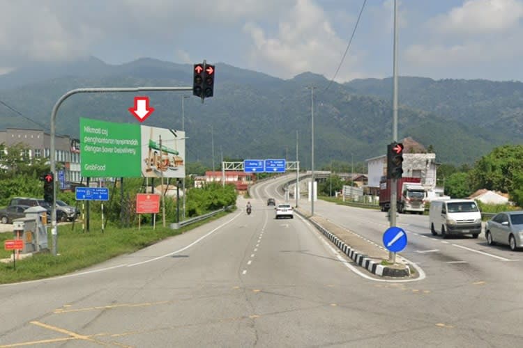 1 Panel Free Standing Billboard at Jalan Jerai Maju, Gurun, Kedah (infront Maybank Gurun)