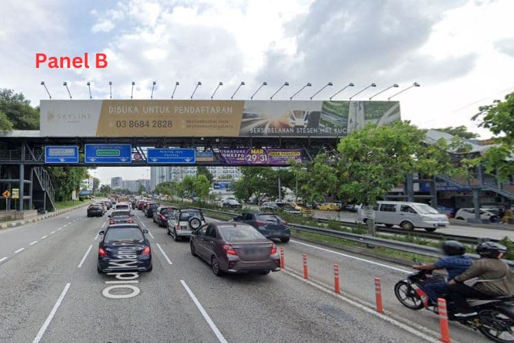 2 Sided Overhead Bridge Billboard at Old Klang Road, Kuala Lumpur (near Bomba)