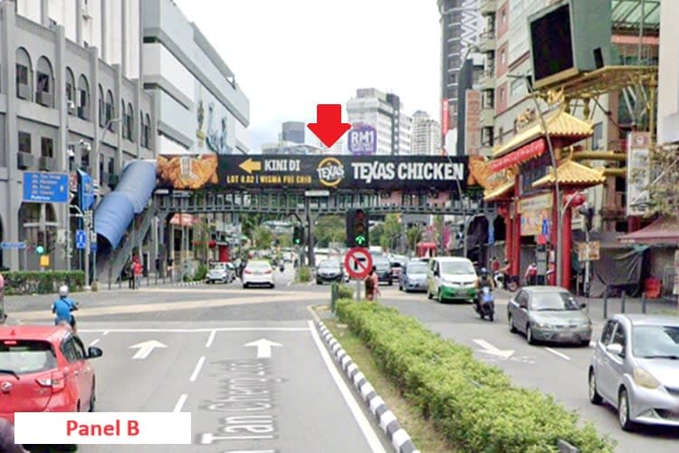 2 Sided Overhead Bridge Billboard at Jalan Tun Tan Cheng Lock, Kuala Lumpur (near Petaling Street)