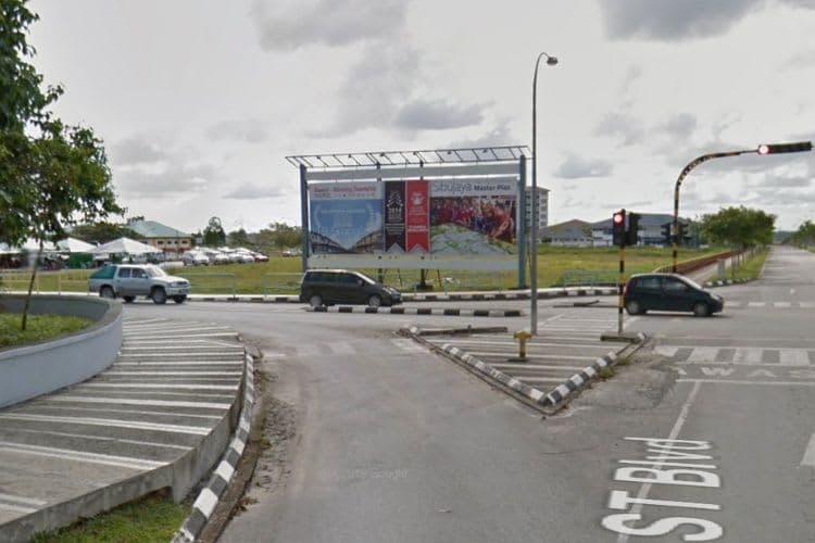 1 Panel Free Standing Billboard at EAST Blvd / Lorong SibuJaya Timur 5, Sibu, Sarawak (at SibuJaya township near Sibu Airport)