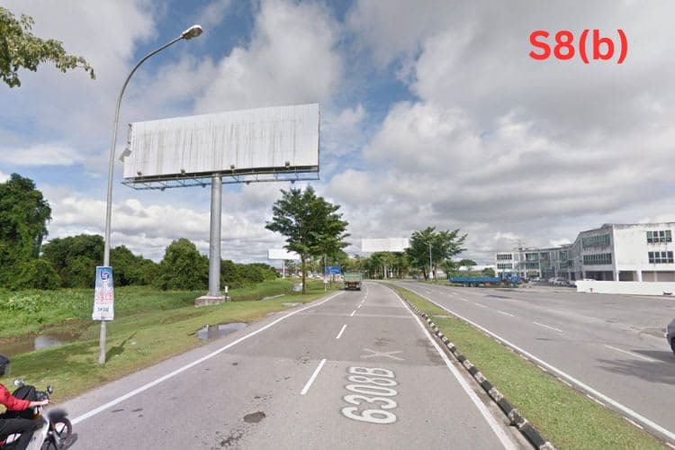 3 Sided Horizontal Unipole Billboard at Jalan Lanang Barat, Sibu, Sarawak (near Petronas Lanang Barat)