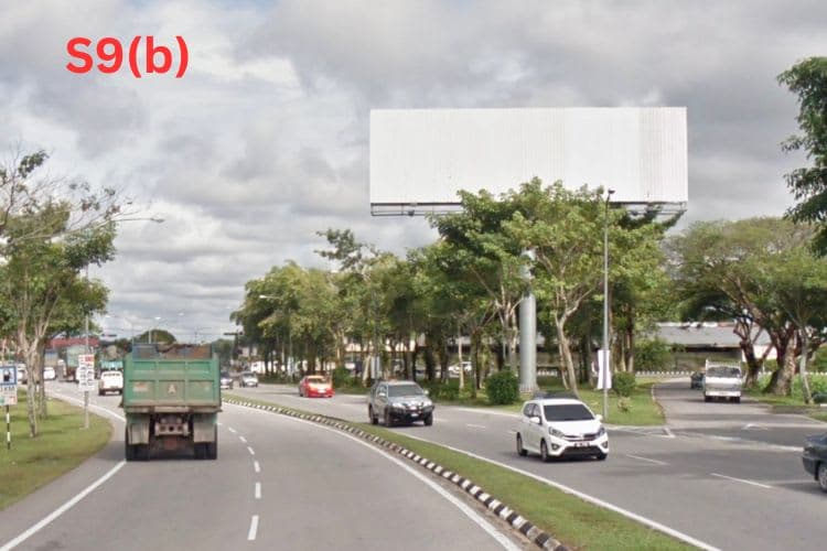 3 Sided Horizontal Unipole Billboard at Jalan Lanang Barat, Sibu, Sarawak (near Petronas Lanang Barat)