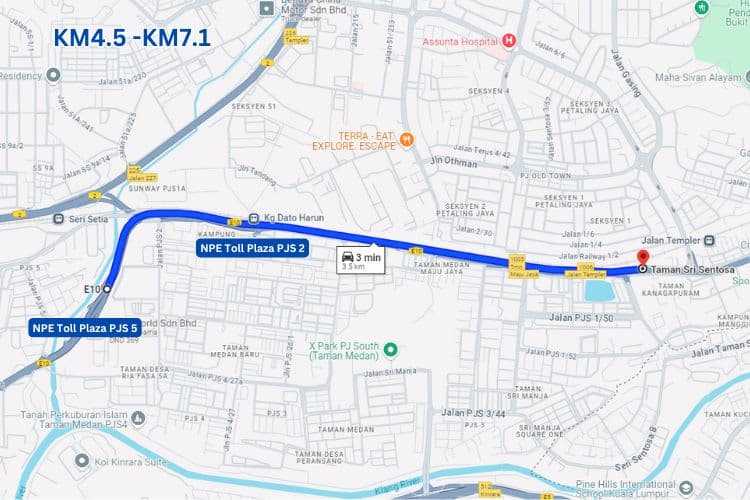 118 Panel Fixed Panel Street Bunting Billboard at NPE / New Pantai Expressway, KM4.5-KM7.1, KM12-KM14, Kuala Lumpur