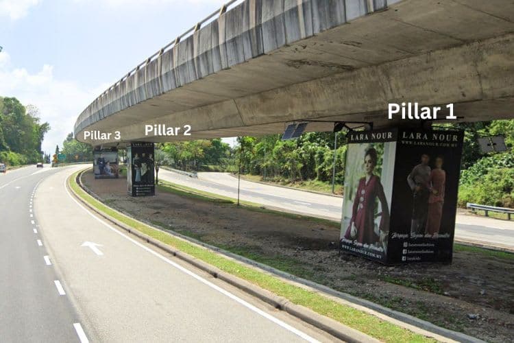 24 Sided Pillar Wrap Billboard at SILK Highway / B81 Persiaran Jaya, Bandar Baru Bangi, Selangor