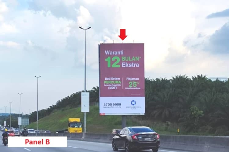 2 Sided Vertical Unipole Billboard at Jalan Sungai Besi / SILK Highway KM30.4, Serdang, Selangor (near UPM)