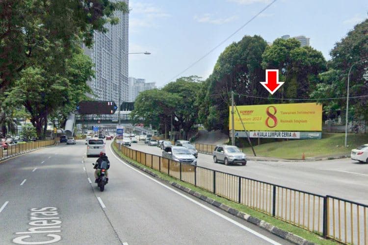 1 Panel Free Standing Billboard at Jalan Cheras, Cheras, Kuala Lumpur (near MRT Taman Pertama)