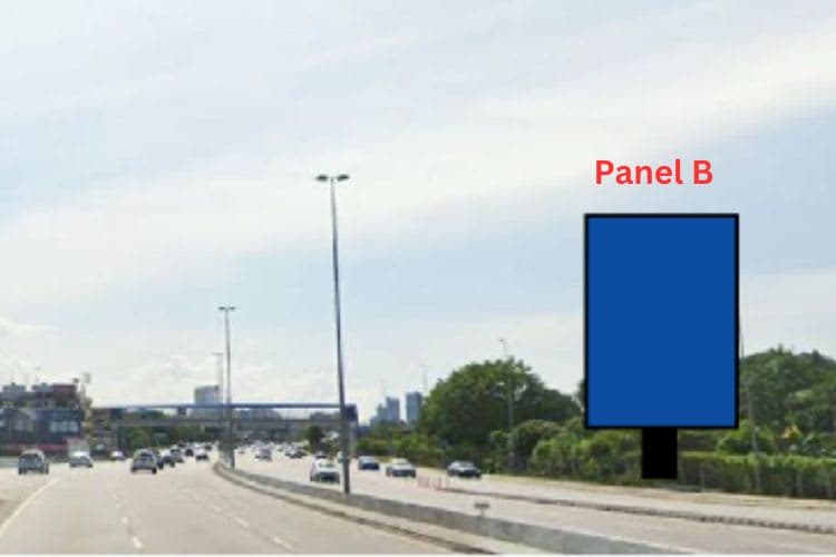 2 Sided Vertical Minipole Billboard at NPE Highway, Petaling Jaya, Selangor (opposite commercial area)