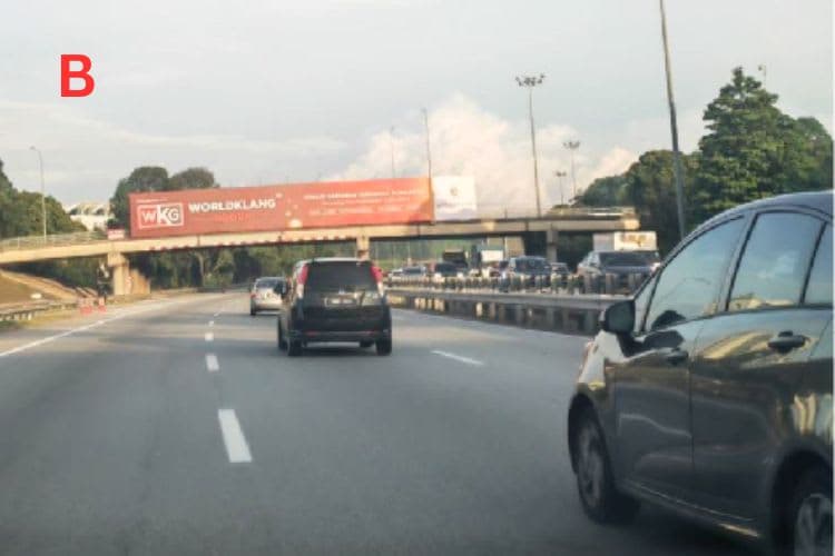 2 Sided Overhead Bridge Billboard at NKVE KM0.2, Shah Alam, Selangor (near Shah Alam Sekysen 13)