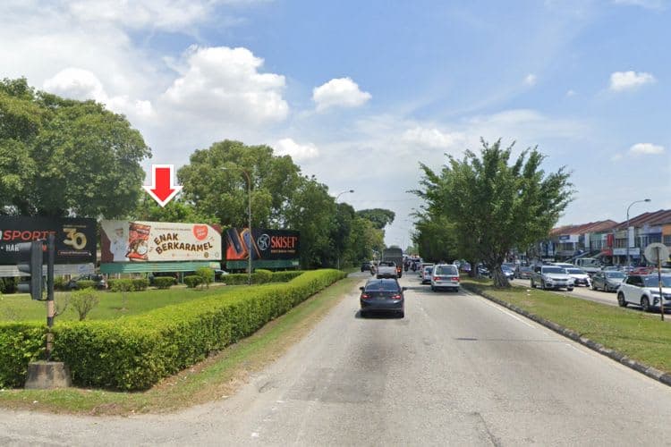 1 Panel Free Standing Billboard at Jalan Meru / Setia Alam, Klang, Selangor (towards Columbia Asia Hospital - Klang [A])