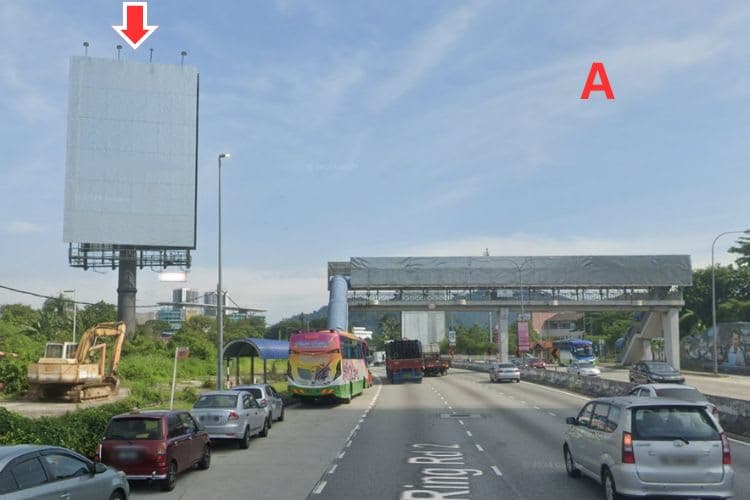 2 Sided Vertical Unipole Billboard at MRR2, Ampang Jaya, Selangor (near National Zoo Negara)