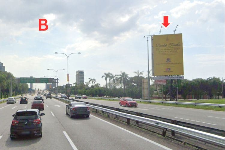 2 Sided Vertical Minipole Billboard at Federal Highway KM4.8, Klang, Selangor (near AEON Mall Bukit Raja)