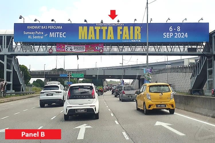 2 Sided Overhead Bridge Billboard at Jalan Kuala Selangor, Sungai Buloh, Selangor (next to KTM/MRT Sungai Buloh)