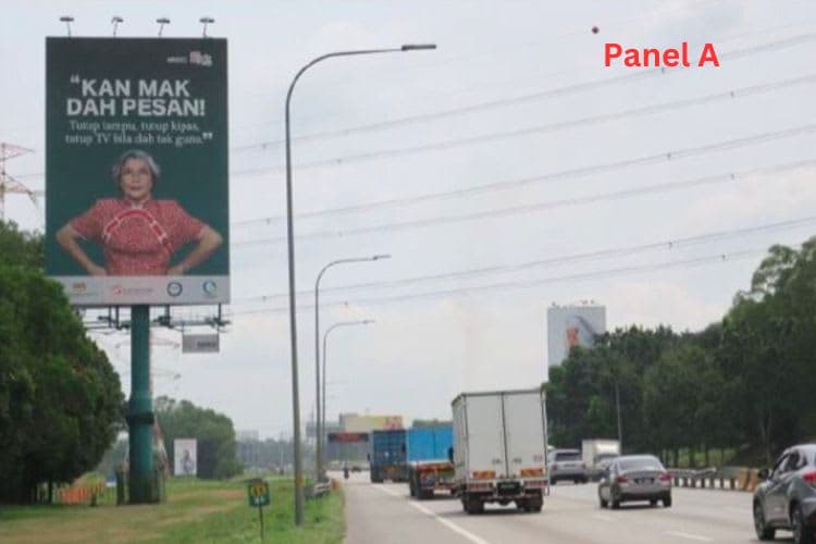 2 Sided Vertical Unipole Billboard at ELITE Highway KM29.1, Dengkil, Selangor
