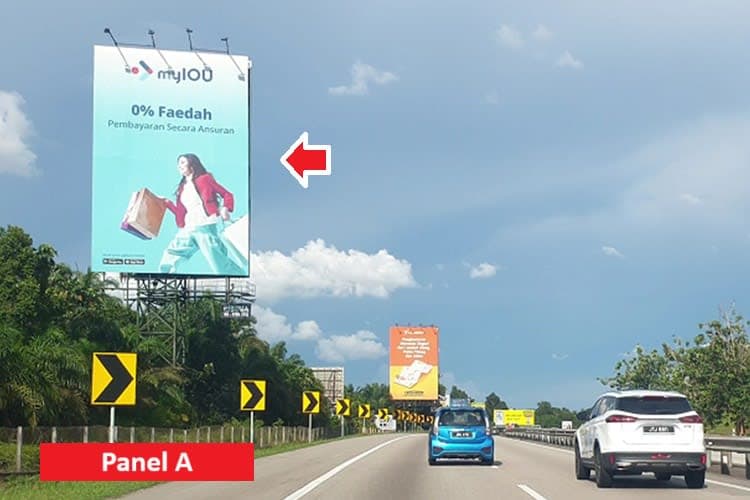 2 Sided Unipole Billboard at NSE Highway KM 115.2, Yong Peng, Johor