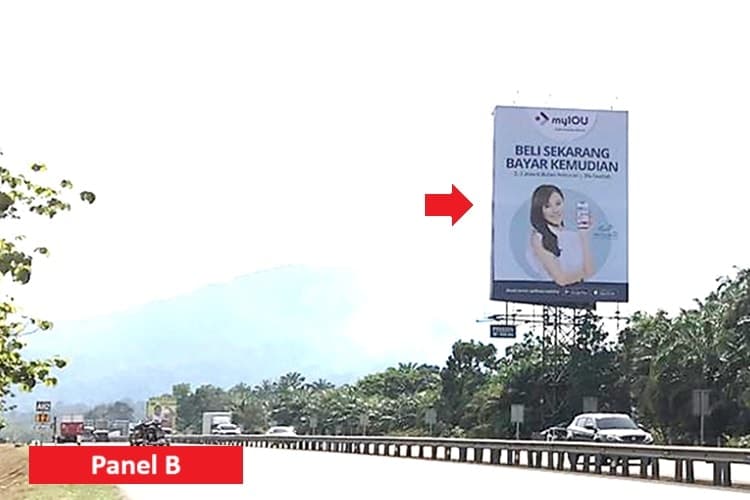 2 Sided Unipole Billboard at NSE Highway KM 115.2, Yong Peng, Johor