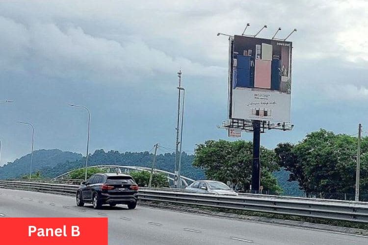 2 Sided Vertical Unipole Billboard at Jalan Tun Dr Lim Chong Eu, Bayan Lepas, Penang