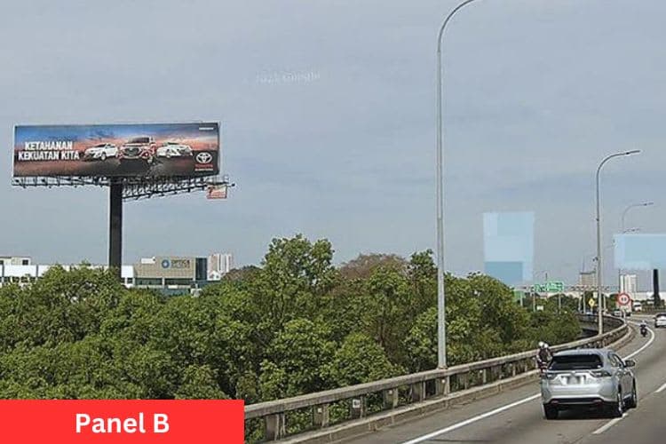 2 Sided Horizontal Unipole Billboard at Penang Bridge, Perai, Penang (to Penang Bridge)