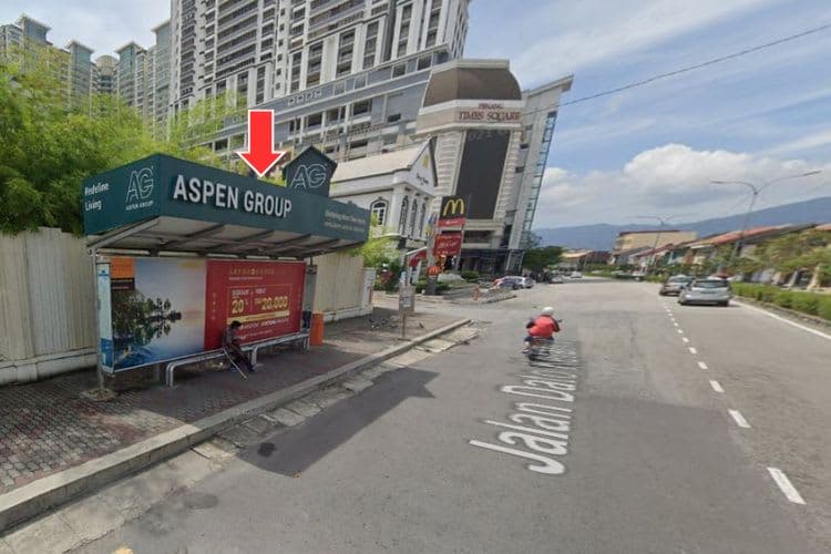 5 Panel Bus Shelter Billboard at Jalan Dato Keramat, Georgetown, Penang (5 panels)