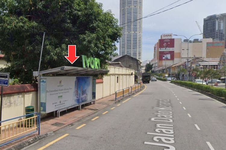5 Panel Bus Shelter Billboard at Jalan Dato Keramat, Georgetown, Penang (5 panels)