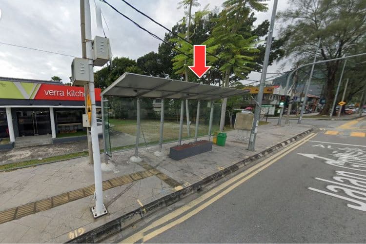 5 Panel Bus Shelter Billboard at Jalan Gottlieb, Georgetown, Penang (5 panels)