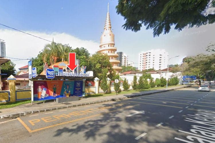 5 Panel Bus Shelter Billboard at Jalan Kelawai, Georgetown, Penang (5 panels)