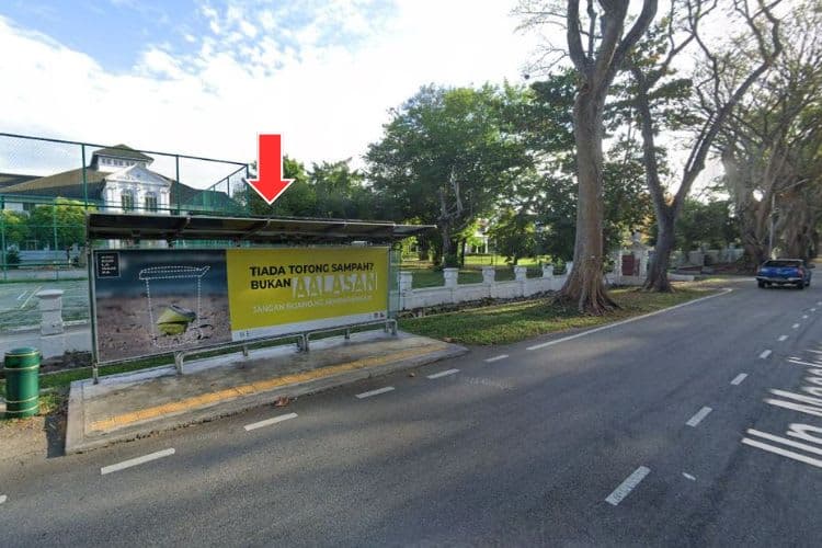 5 Panel Bus Shelter Billboard at Jalan Macalister, Georgetown, Penang (5 panels)