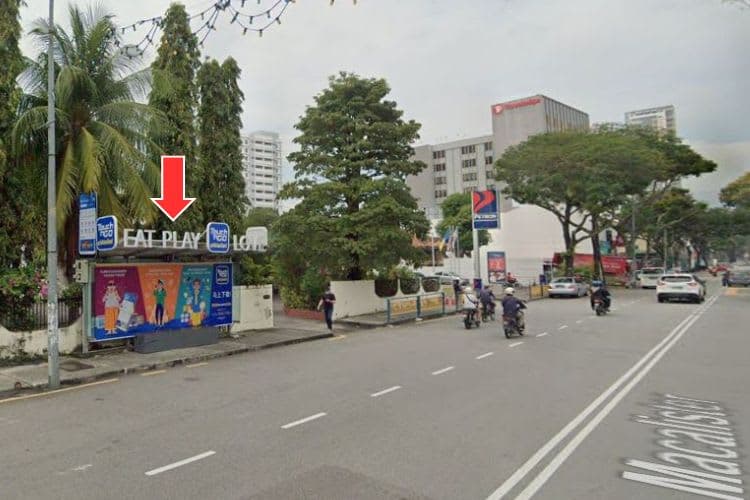 4 Panel Bus Shelter Billboard at Jalan Macalister, Georgetown, Penang (4 panels)