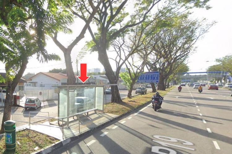 6 Panel Bus Shelter Billboard at Jalan Masjid Negeri, Jelutong, Penang (4 panels, 2 side panels)