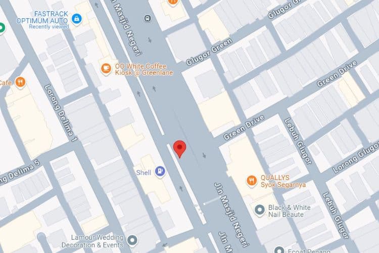 6 Panel Bus Shelter Billboard at Jalan Masjid Negeri, Jelutong, Penang (4 panels, 2 side panels)