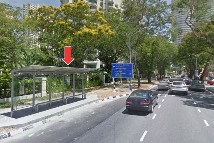 5 Panel Bus Shelter Billboard at Jalan Pangkor, Georgetown, Penang (5 panels)