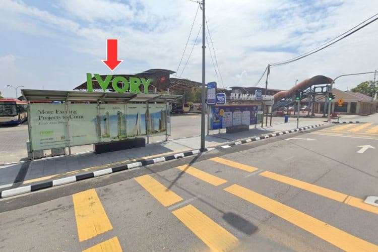 5 Panel Bus Shelter Billboard at Pengkalan Weld, Georgetown, Penang (5 panels)